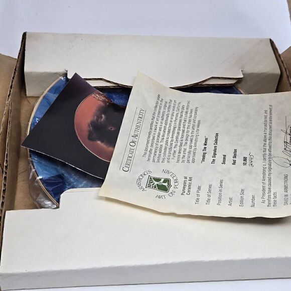 RED SKELTON COLLECTION COLLECTOR PLATE IRONING WAVES 2445/10000 IN BOX COA - Picture 7 of 7